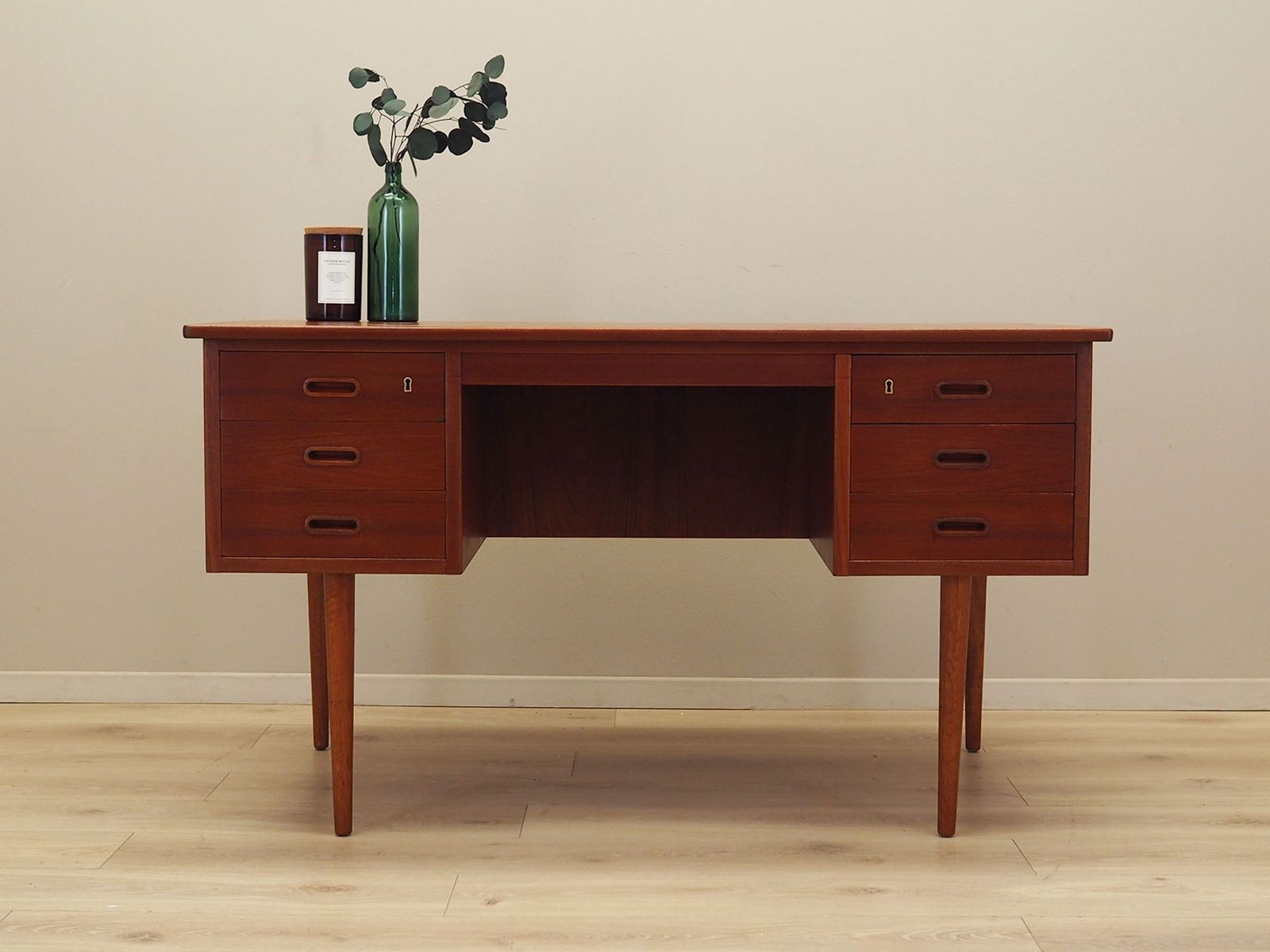 Teak Desk, Danish Design, 1960s, Manufactured In Denmark photo for sale