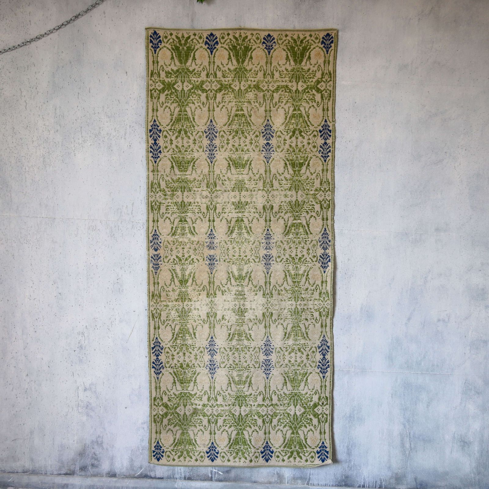 Vintage Vibrant Portuguese Flatwoven Kilim Runner/Rug photo furniture