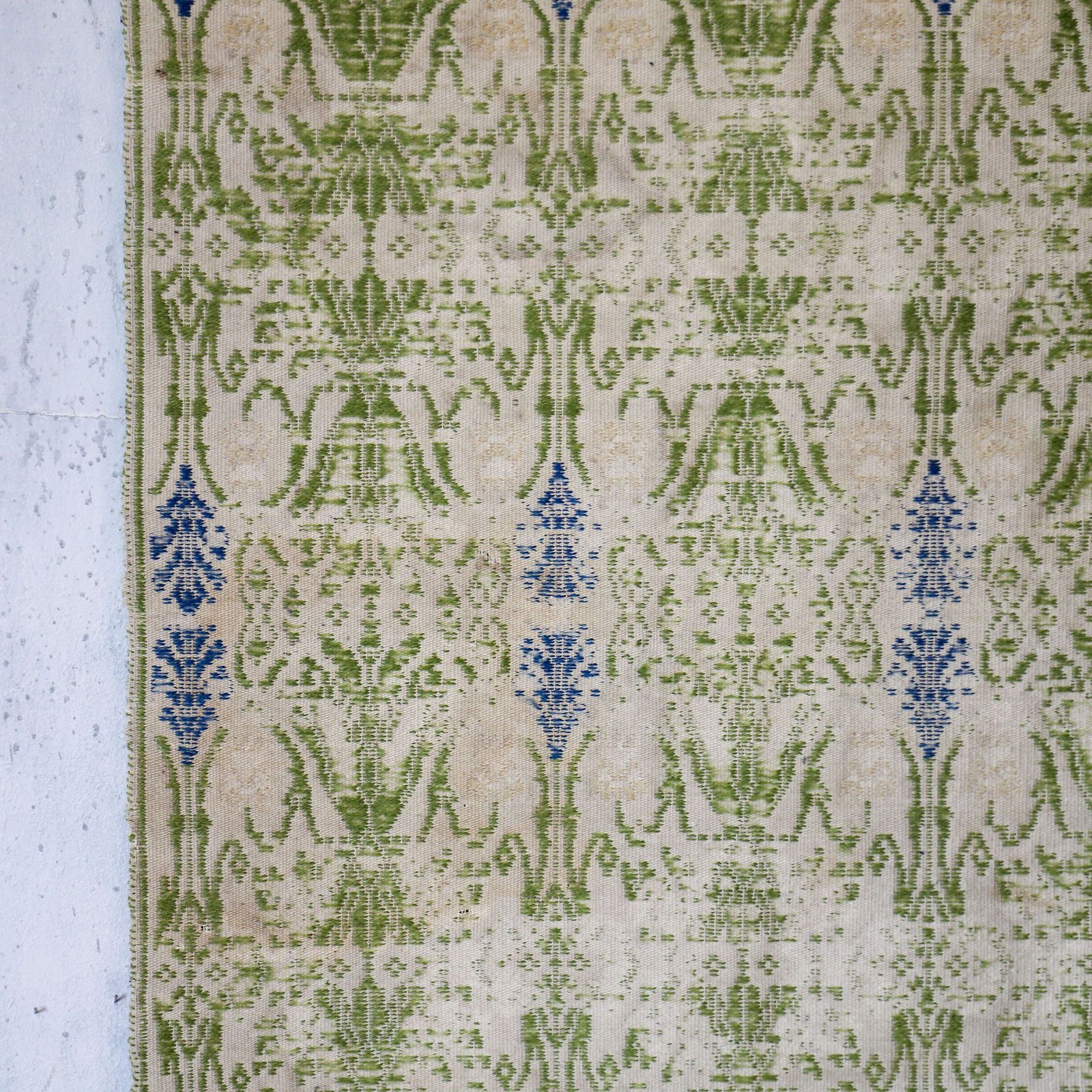 Vintage Vibrant Portuguese Flatwoven Kilim Runner/Rug photo vinterior