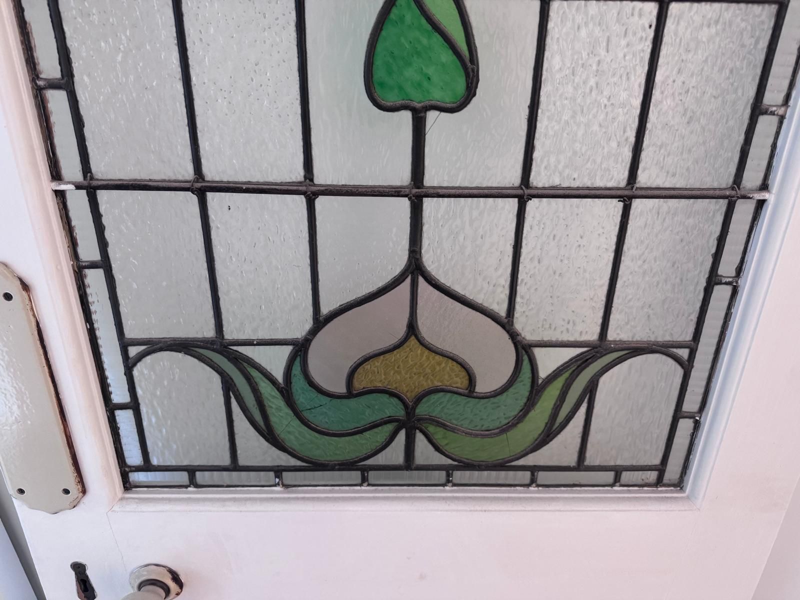 Victorian Door With Stained Glass photo for sale