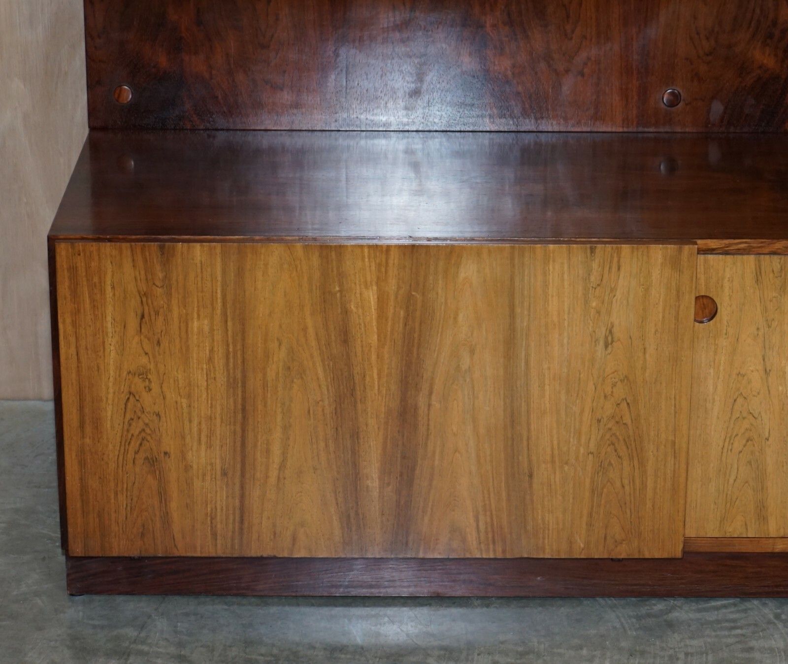 Fine Danish Rosewood Mid Century Modern Rosewood 1960's Bookcase Bar Sideboard photo 3950.0