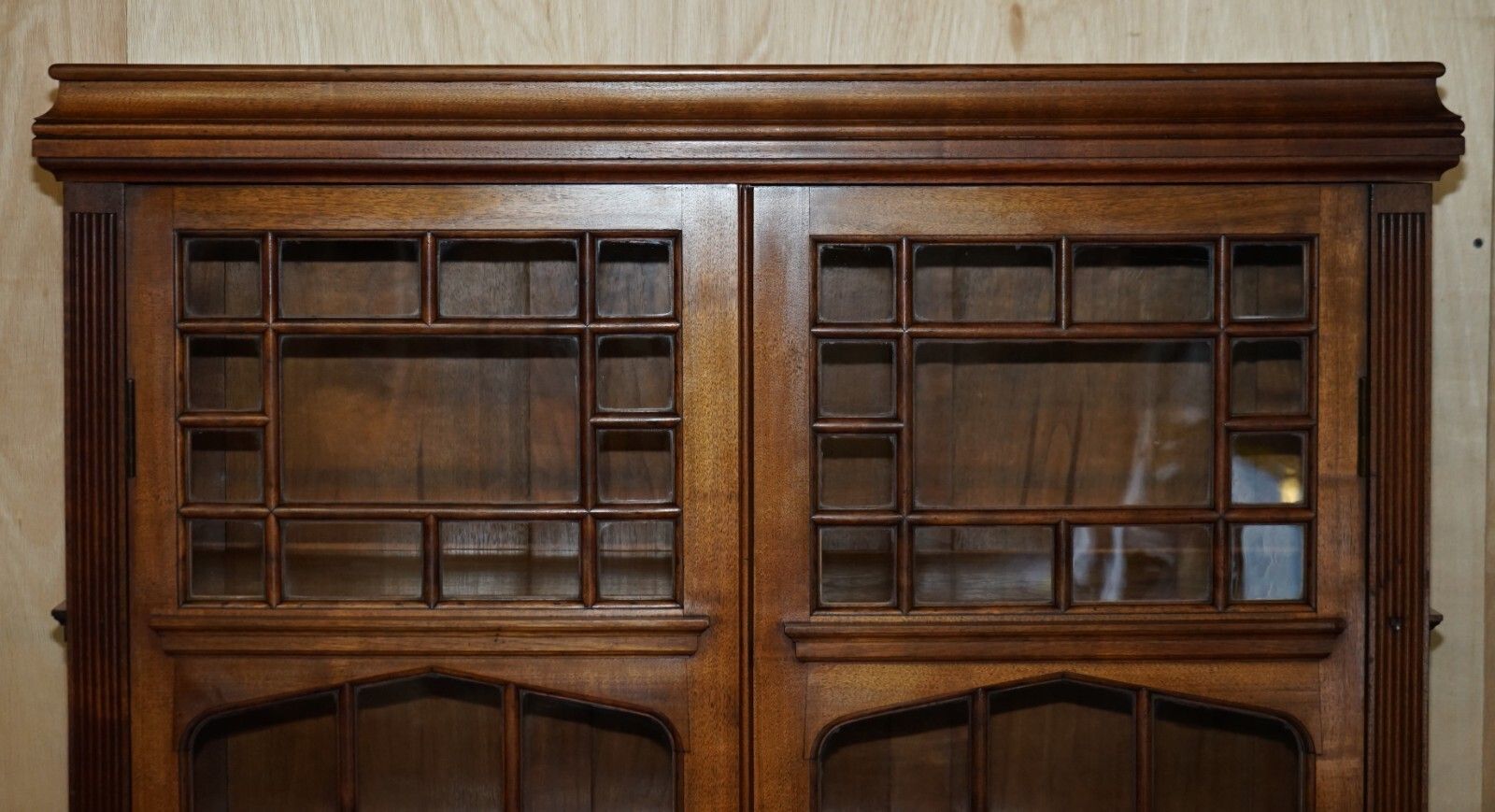 Antique Fully Stamped Jas Shoolbred Victorian Astral Glazed Library Bookcase photo Furniture