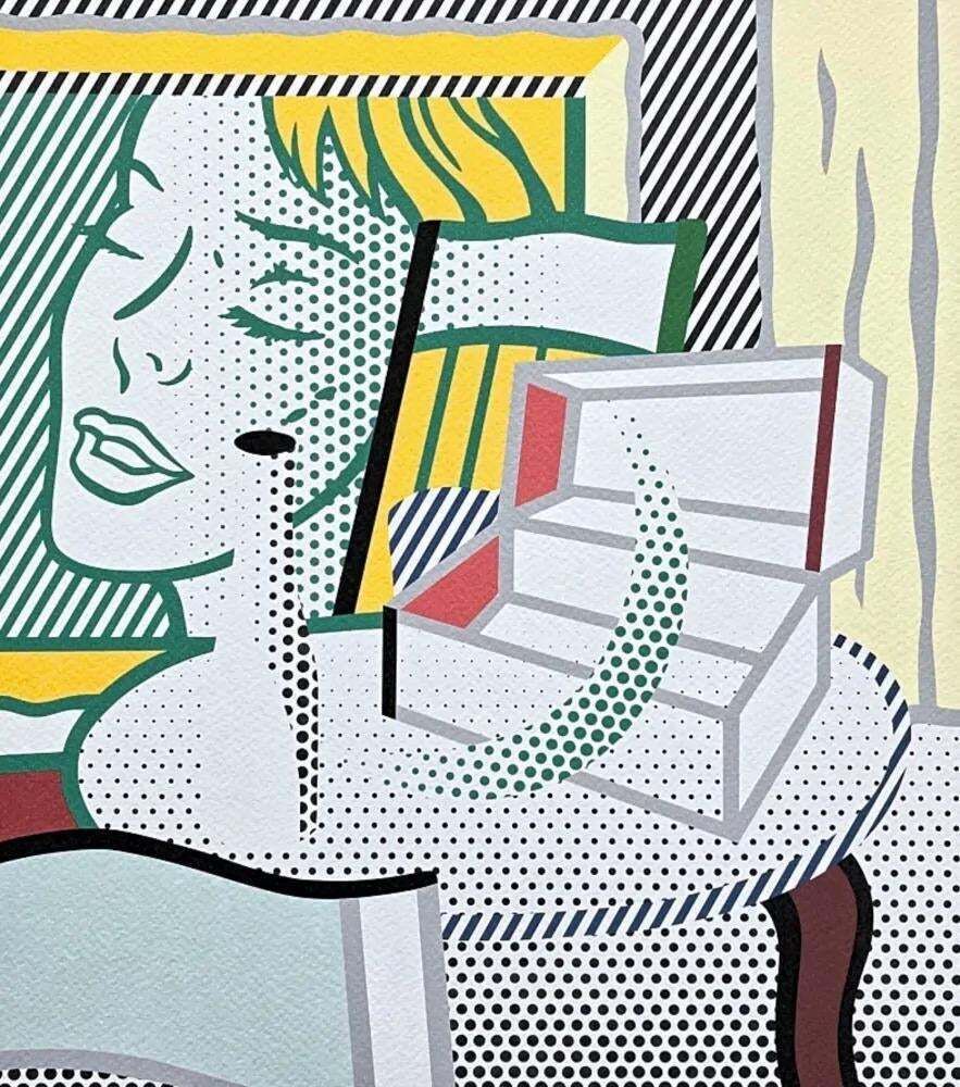Roy Lichtenstein — Dreamy Girl, Executed In The 1990s. Limited Edition Silkscreen photo for sale