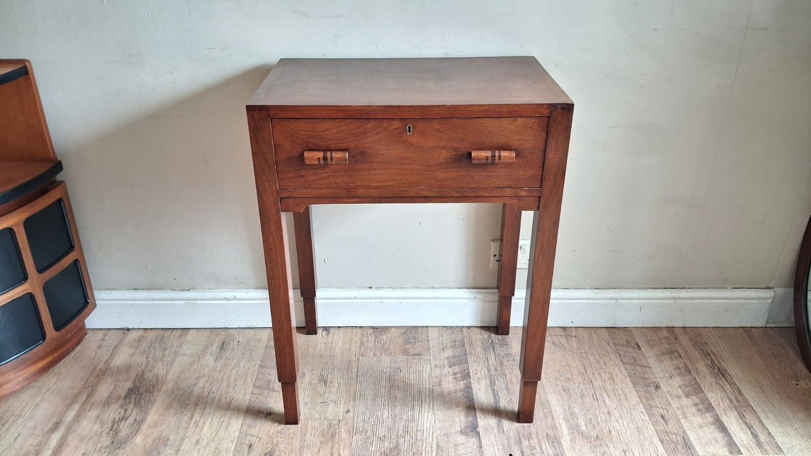 Superb 1920's Art Deco Mahogany Lamp/Side/Hall/Cutlery