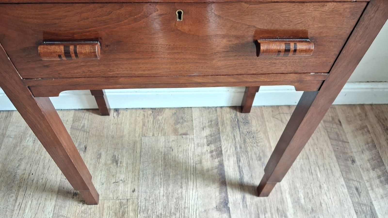 Superb 1920's Art Deco Mahogany Lamp/Side/Hall/Cutlery photo furniture
