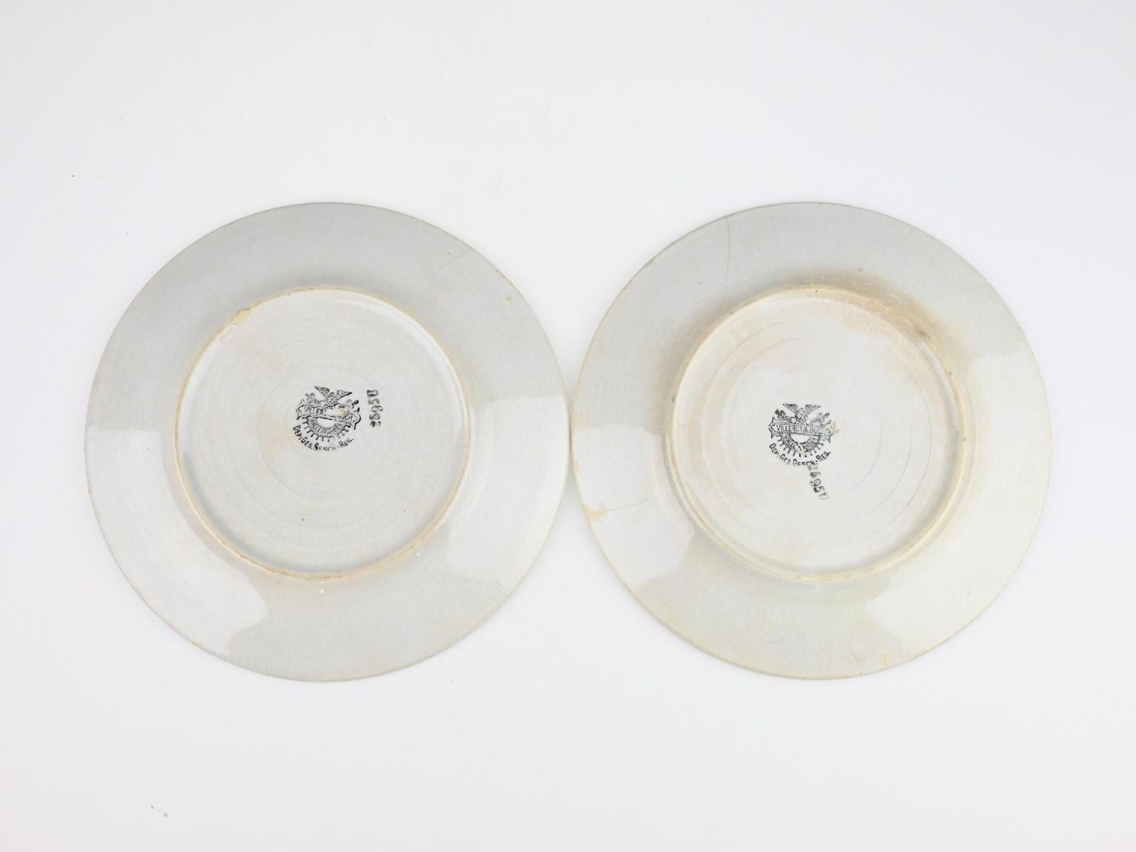 Antique Villeroy & Boch Breakfast Plates Pair, Set Of Ceramic Plates, Floral Ceramic Plates, Ceramic Plates, Antique Plates, Vintage Plates photo furniture