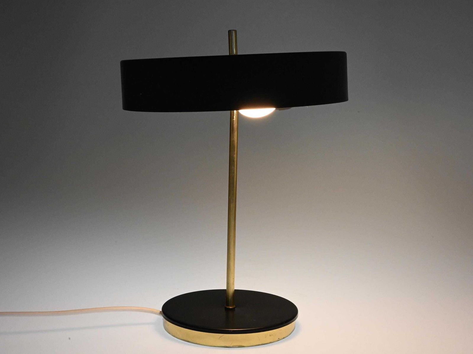 Vintage Kamenicky Senov Table Lamp, Mid Century Black And Gold Lamp, Desk Lamp, Mid Century Lighting, Table Lamp, Desk Light, Vintage Lamp photo vintage
