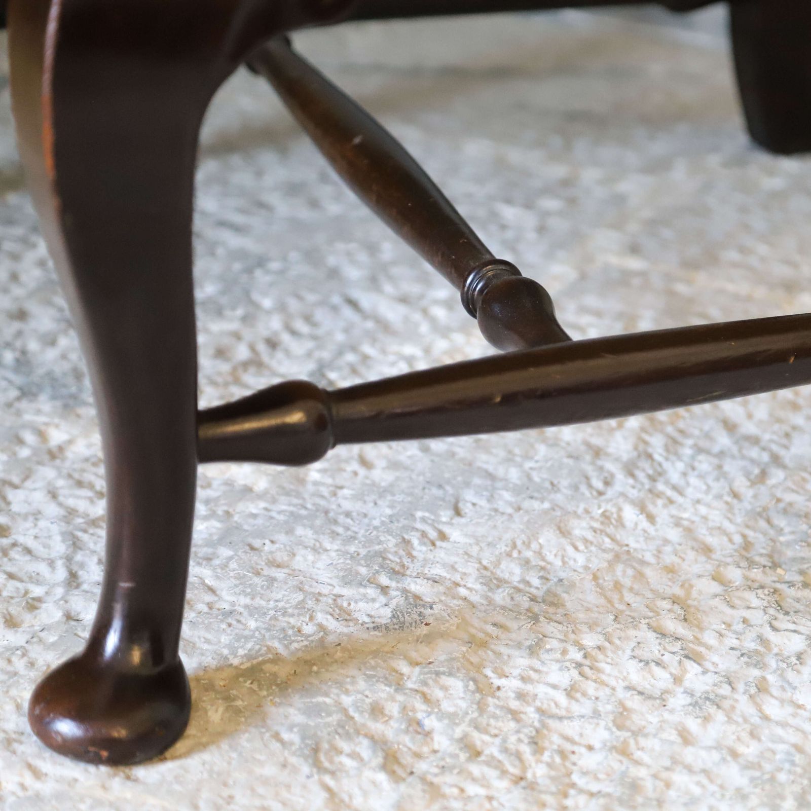 photo for sale 19th Century Arm Chair Newly Upholstered In Calico