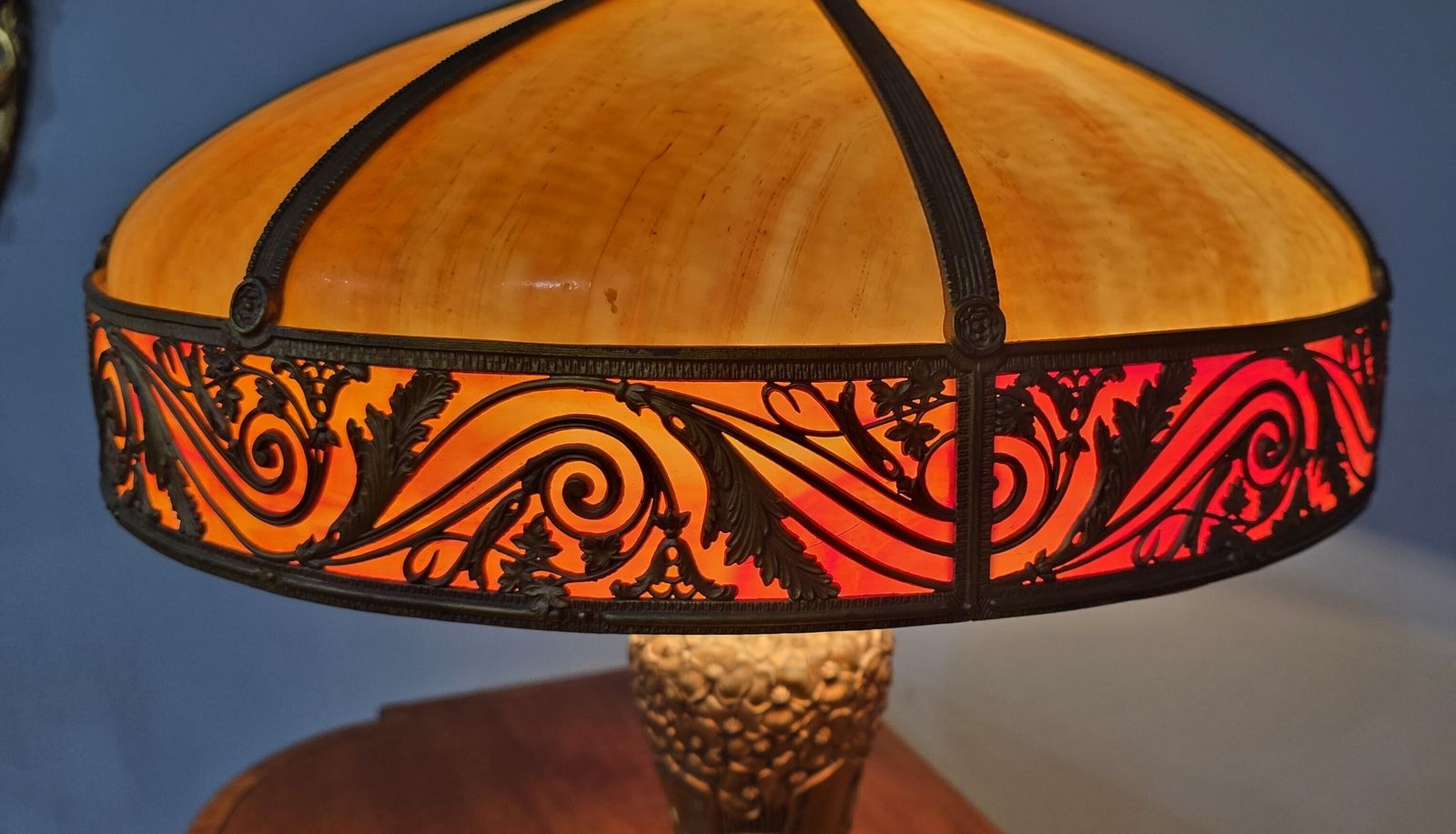 Superb Art Noveau Lamp By The Charles Parker Company photo 1995.0