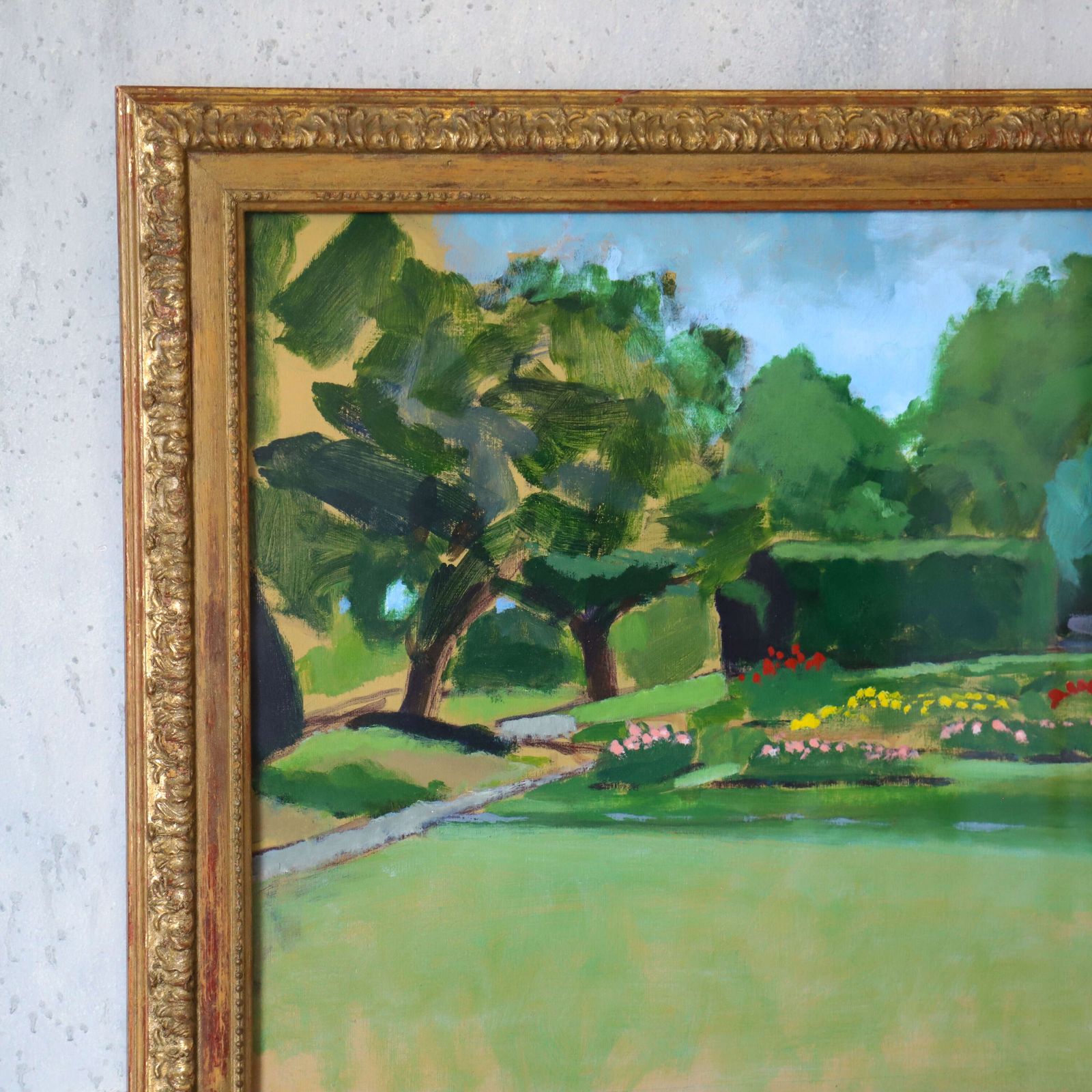 “The Rose Garden – Pembroke Lodge, Richmond Park” By Artist Michael Strain photo for sale
