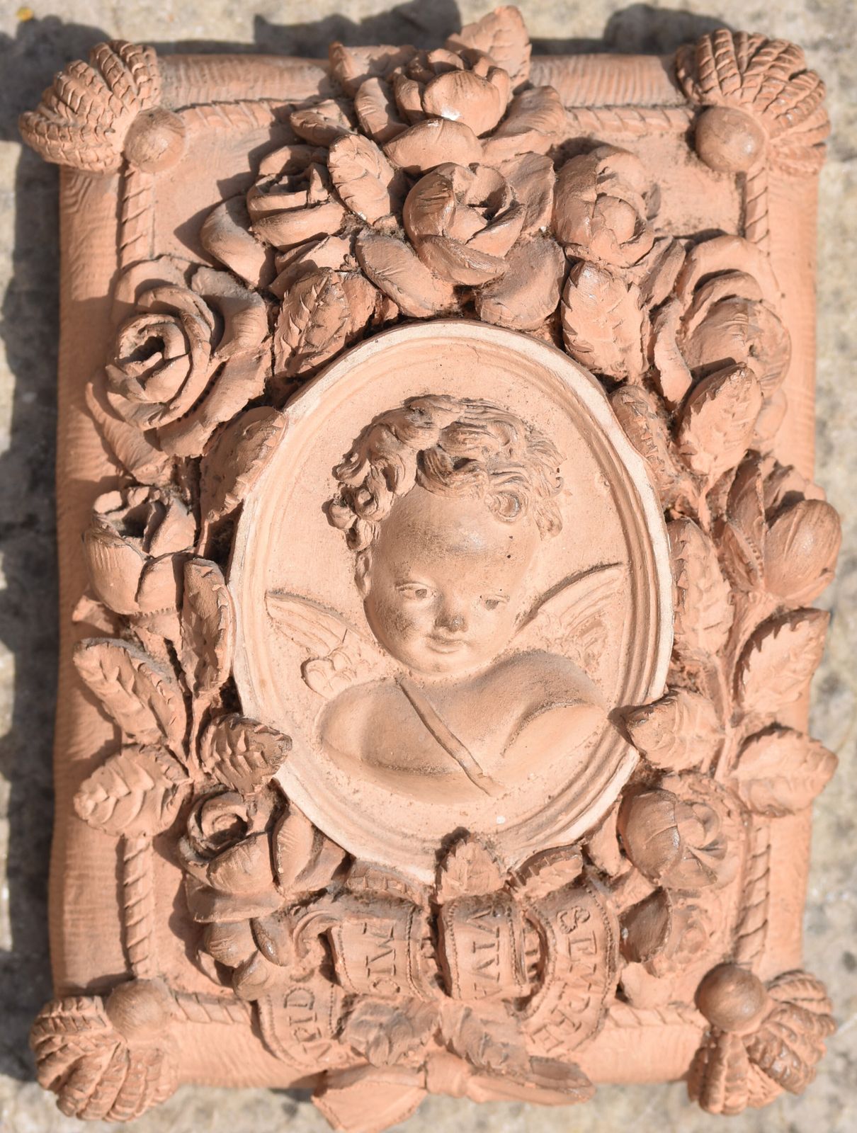 Maurice Journès, Cupid In A Garland Of Roses (1878) photo furniture