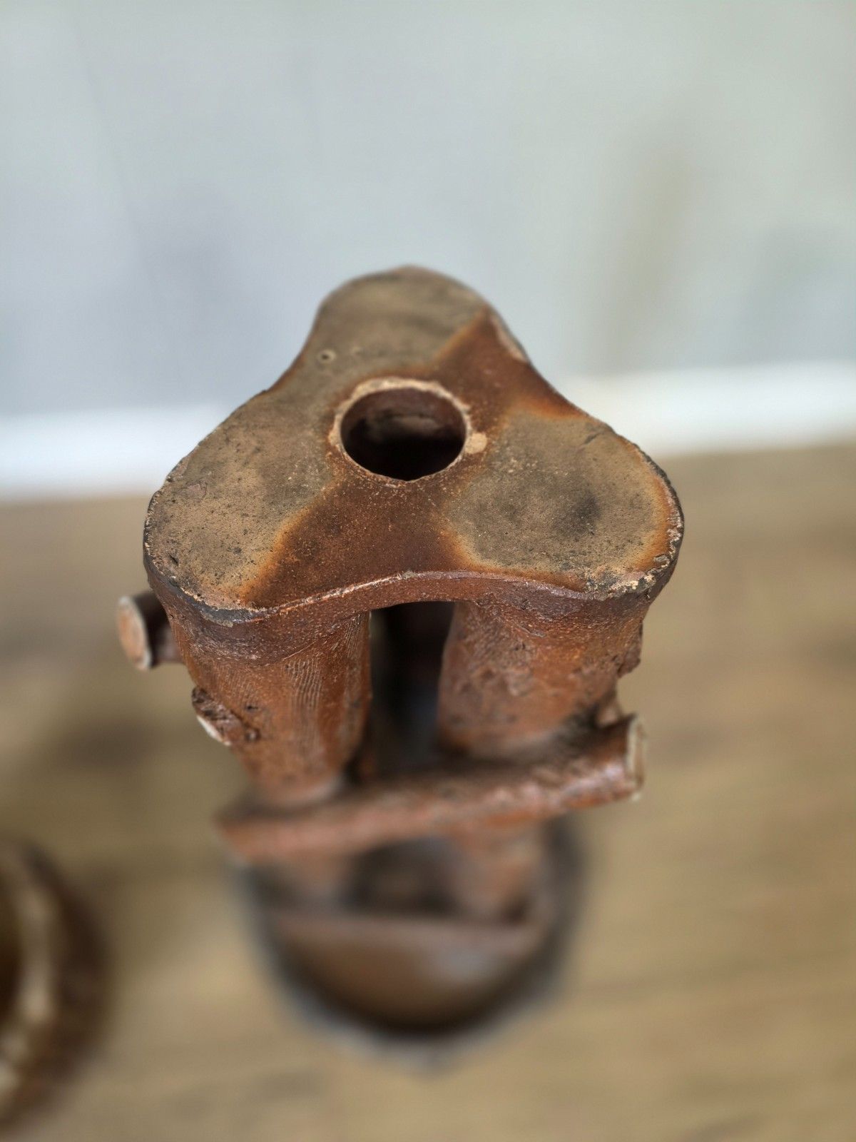 Home Decor Antique 19th Century Pottery Naturalistic Planter/Jardiniere photo