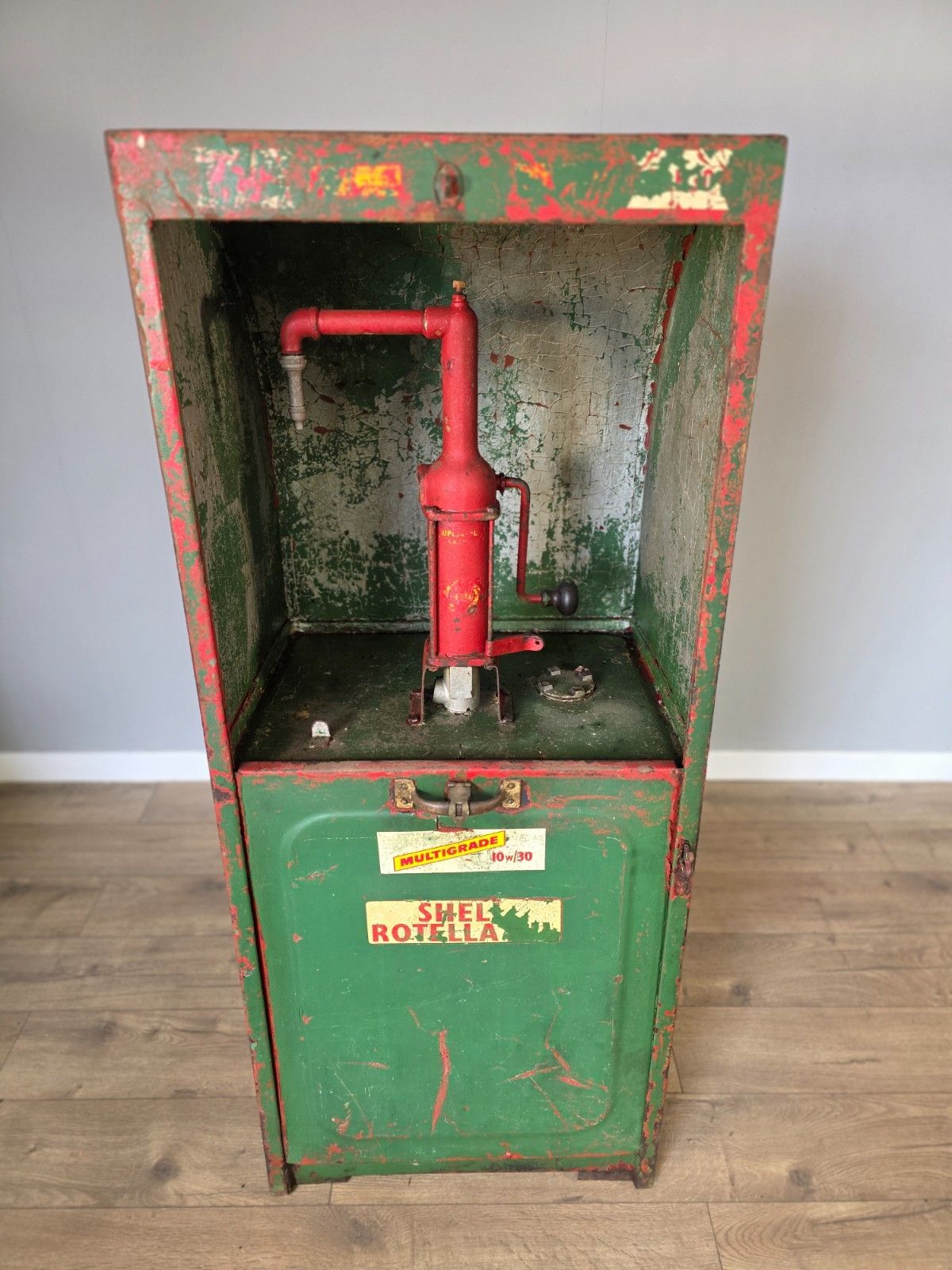 1950s Shell Oil Pump/Dispenser Cabinet photo furniture