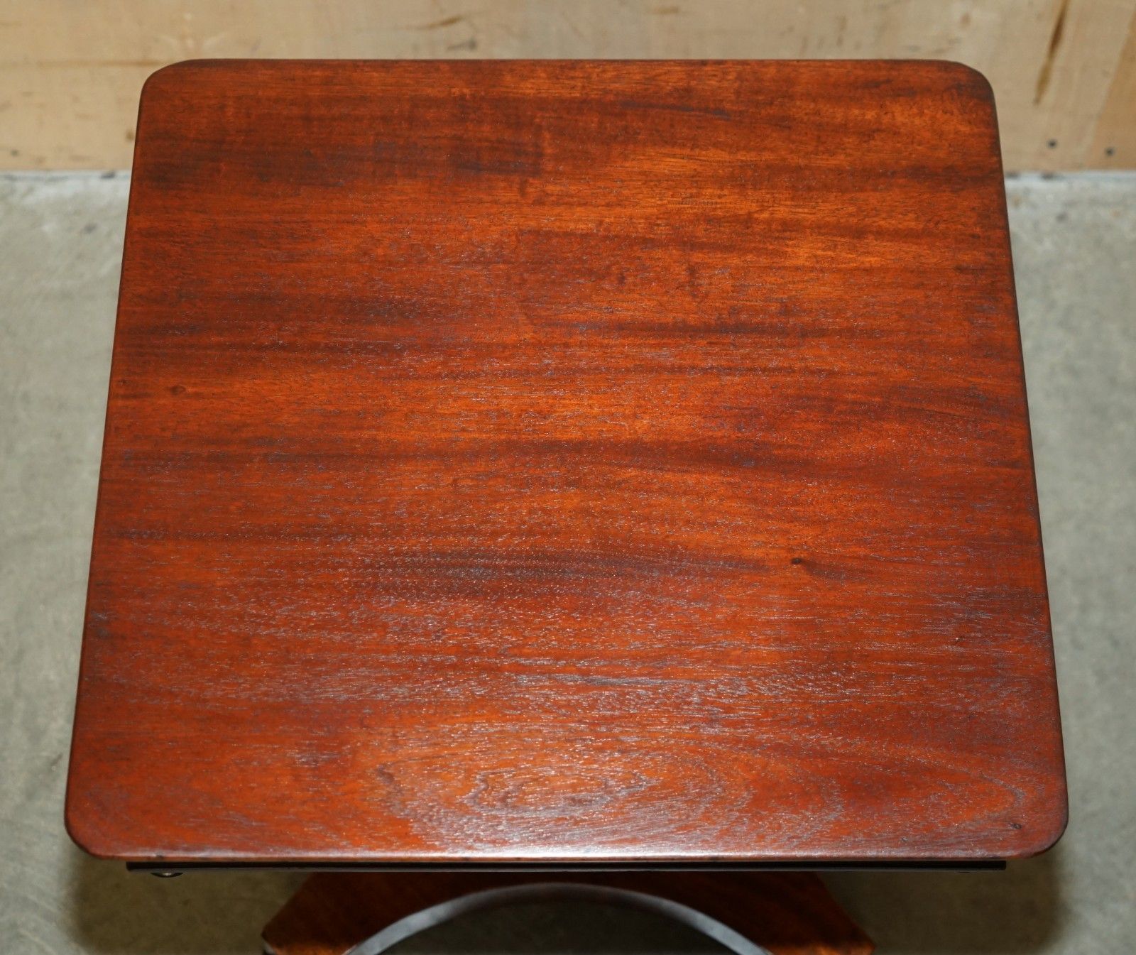 Exquisite William IV Circa 1830 Flamed Mahogany Side End Work Sewing Table photo Furniture