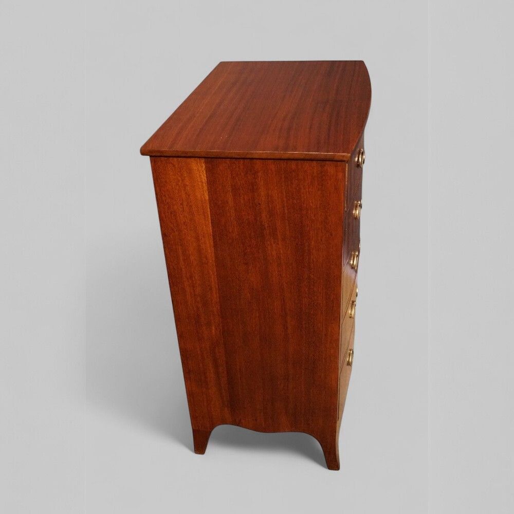 George VI Mahogany Bow Front Chest photo Furniture