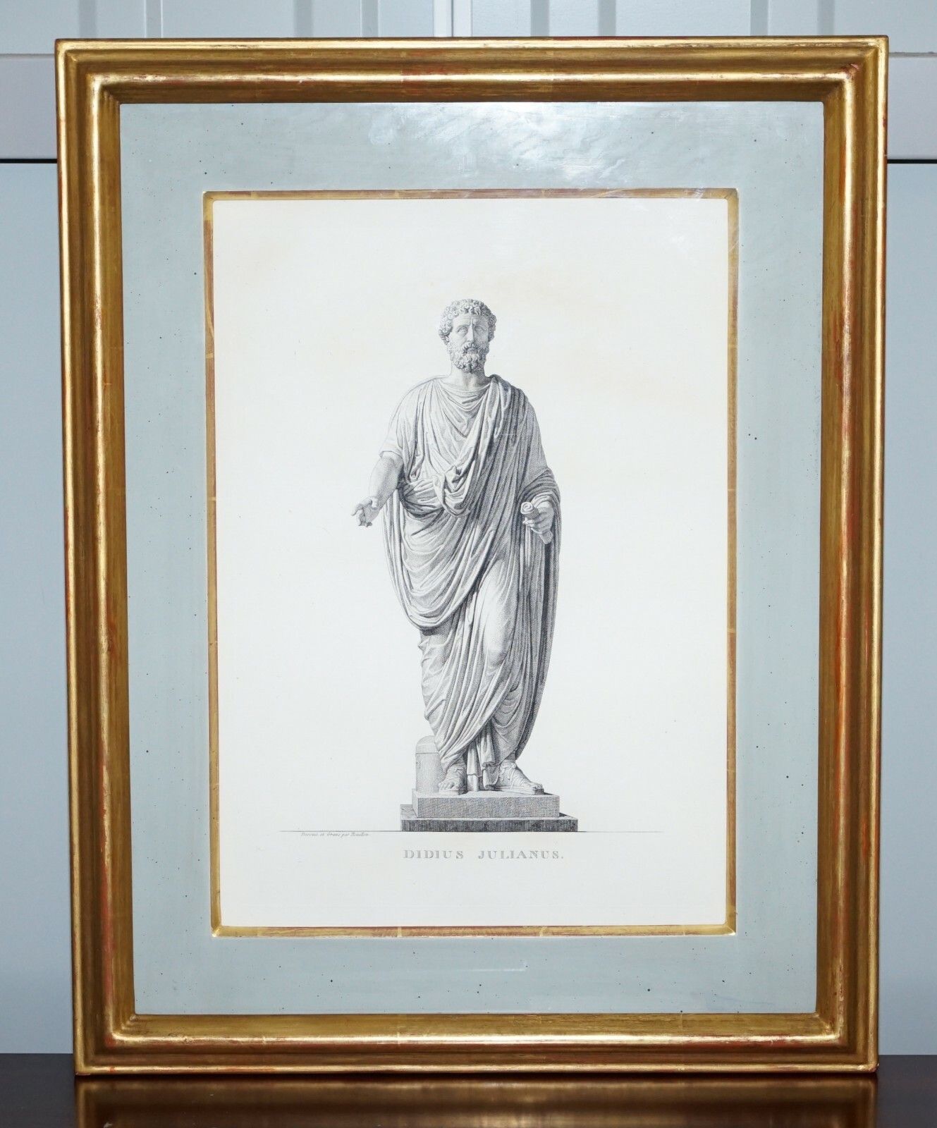Exquisite Suite Of Four 1800 Bouillon Copper Plate Engraved Roman Statue Prints photo vinterior