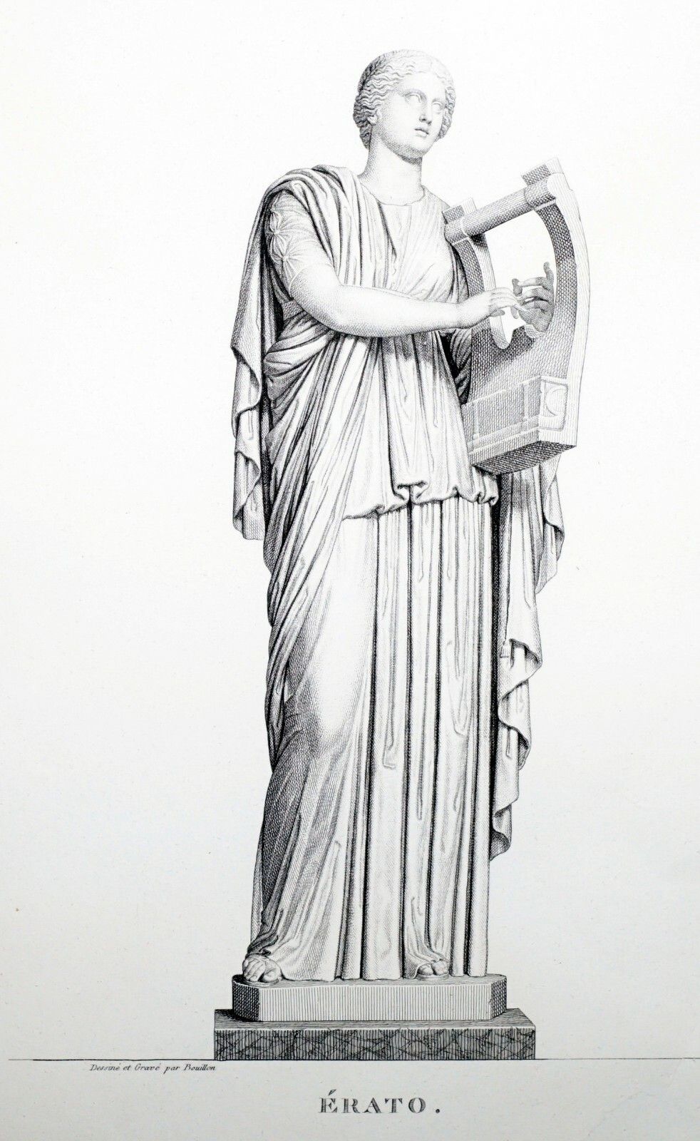 4620.0 Exquisite Suite Of Four 1800 Bouillon Copper Plate Engraved Roman Statue Prints photo
