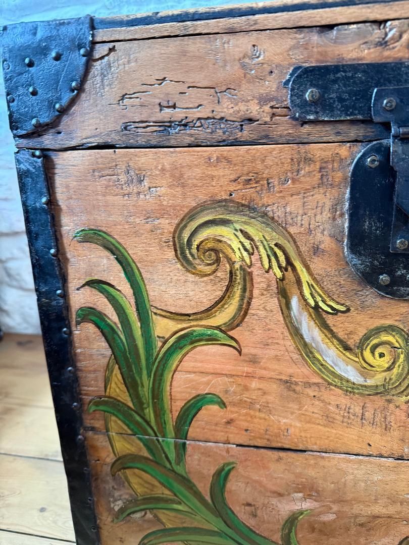 19th Century Dutch East India Company Marriage Coffer photo furniture