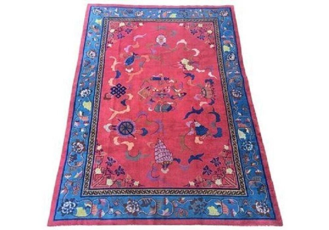 Antique Chinese Carpet 3.02m X 2.16m photo furniture