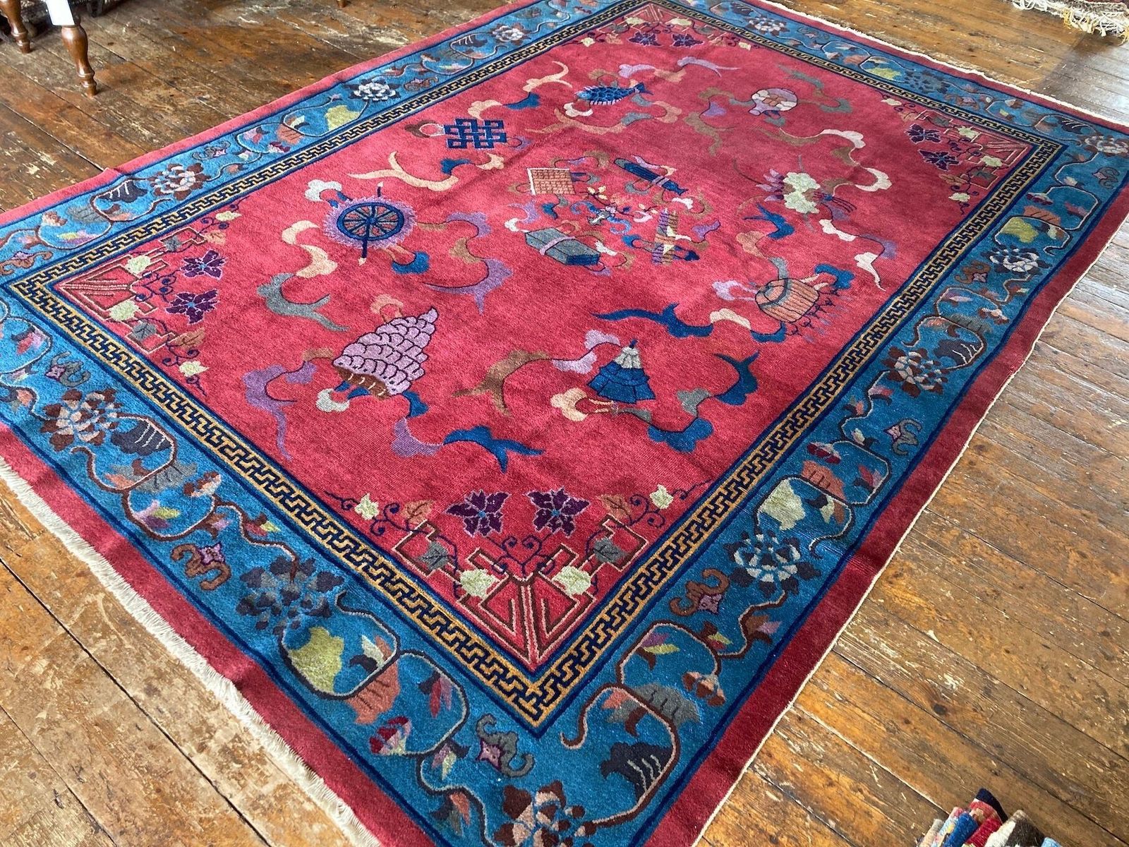 Antique Chinese Carpet 3.02m X 2.16m photo for sale