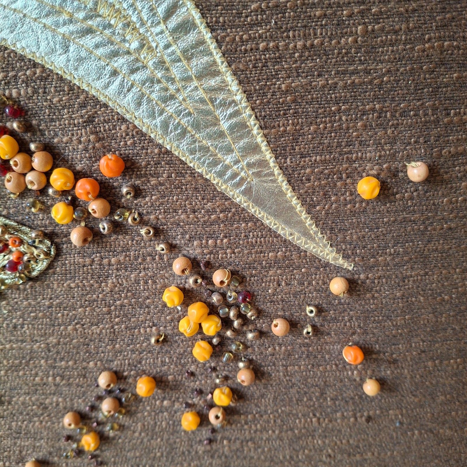 Fab Vintage Retro 70s Needlework Textile Wall Art Embroidery Crewel Jane Page ? photo vintage