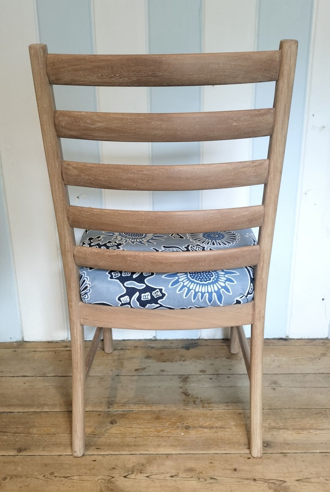 Furniture 1960's Refurbished Ladder Back Chair photo