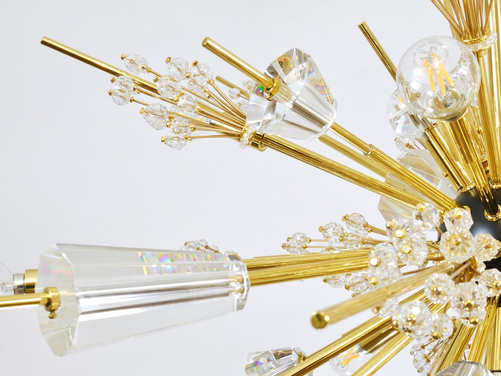 23793.0 Huge J.L. Lobmeyr Metropolitan Opera Sputnik Crystal Brass Met Chandelier Vienna photo