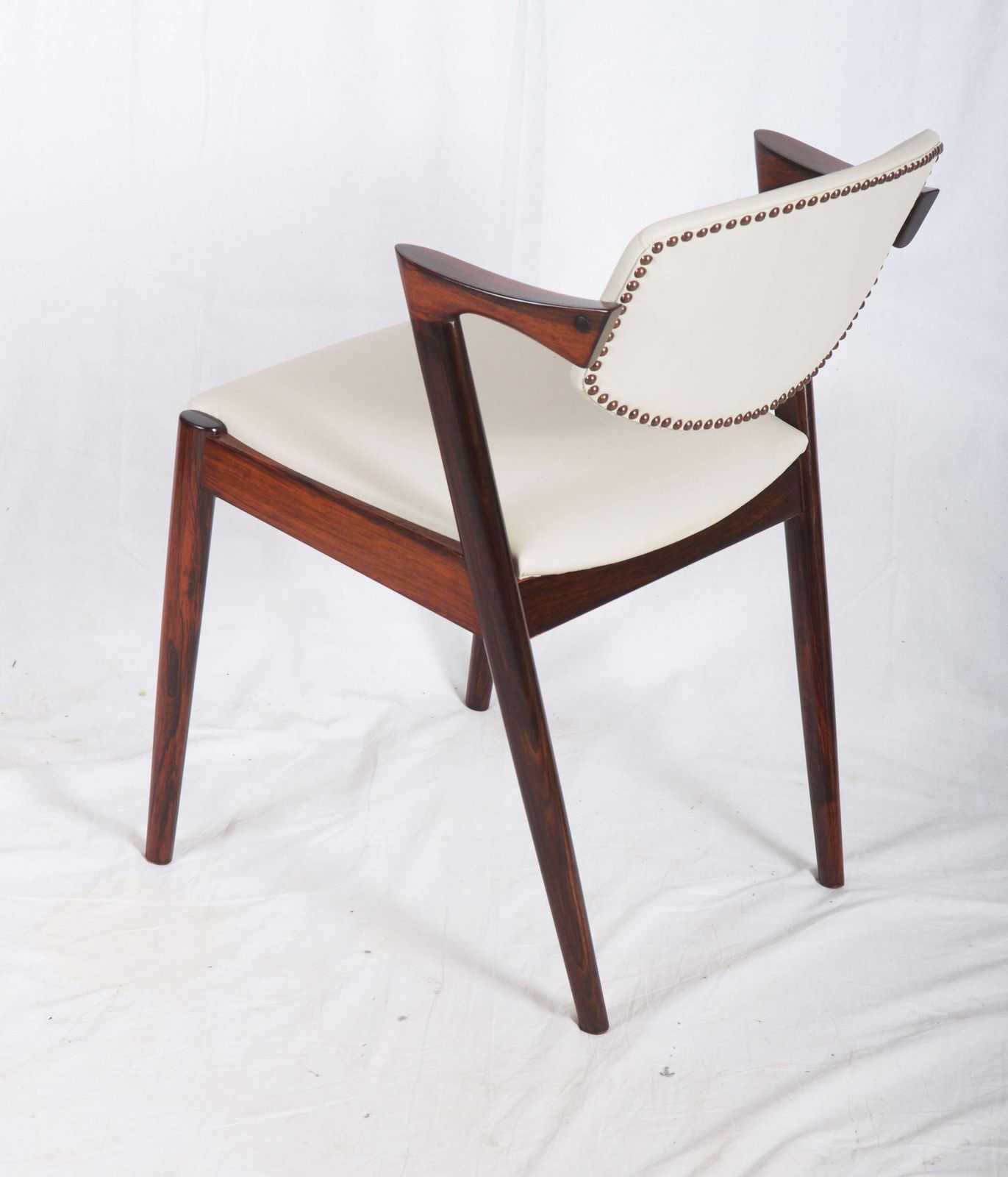 Hardwood And Leather Chairs By Kai Kristiansen Model 42 photo 1305.0