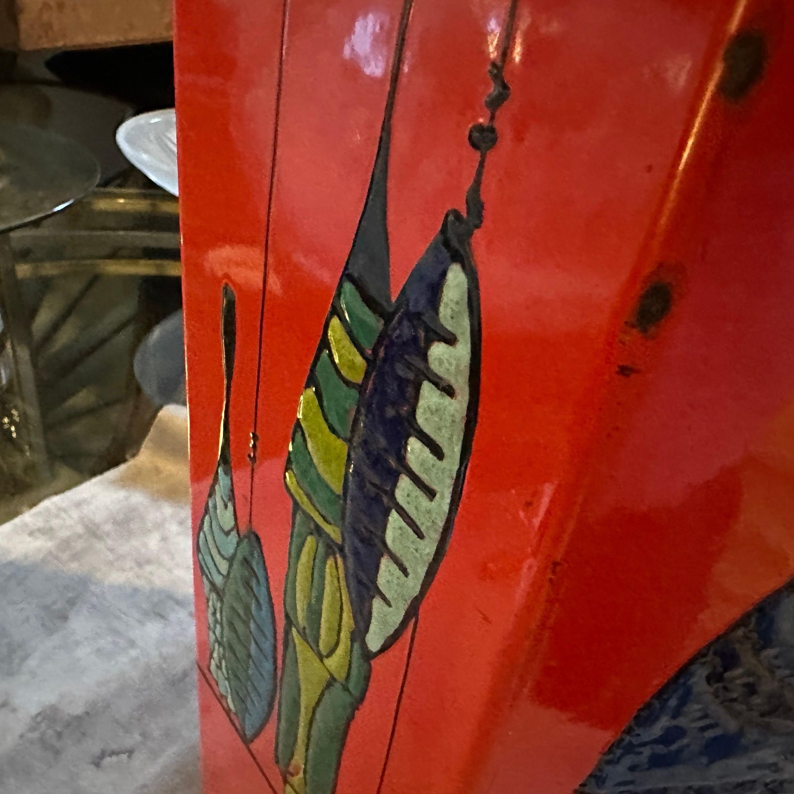 1960s Mid Century Modern Lacquered Iron Italian Umbrella Stand photo Home Decor