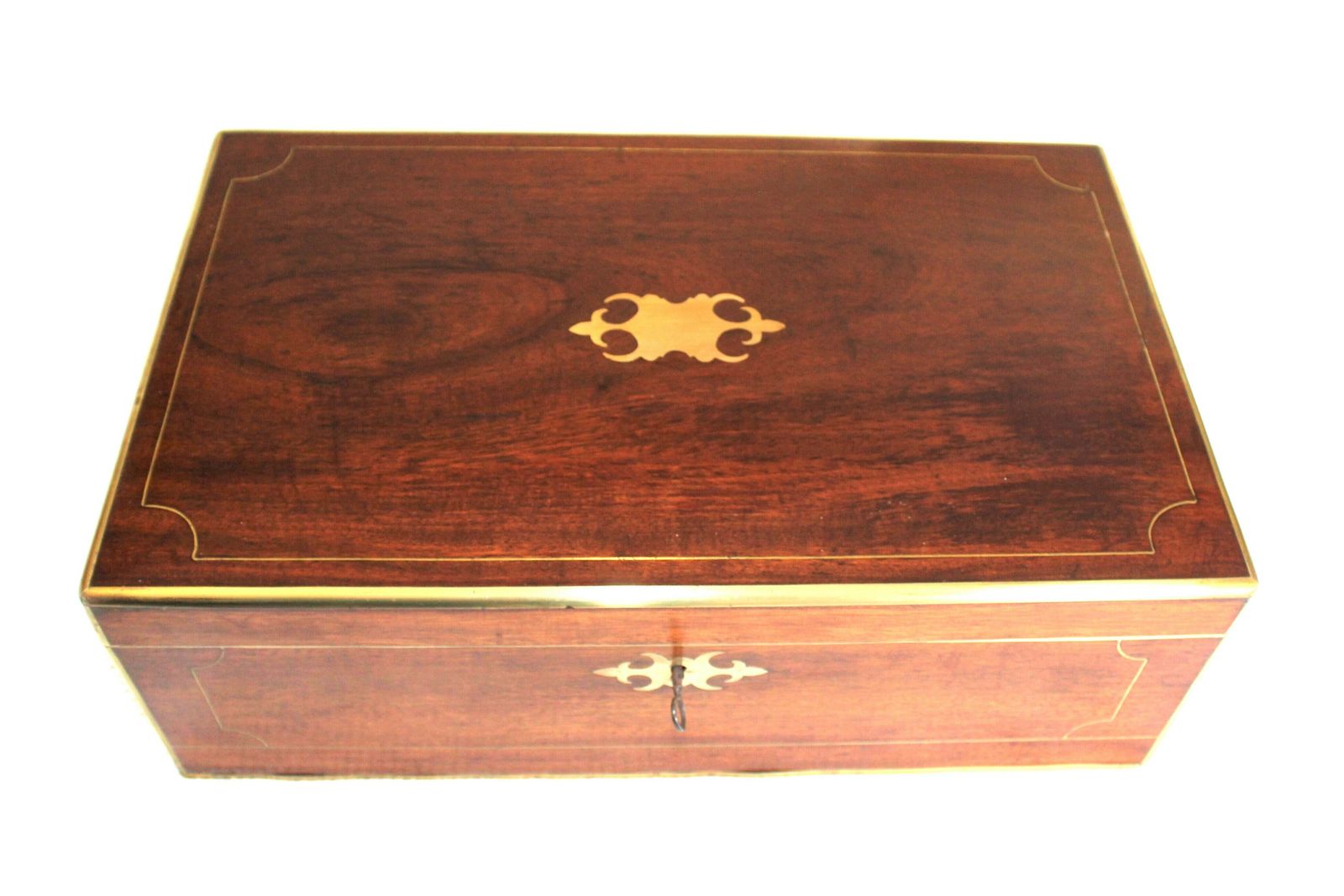 Elegant Victorian Writing Slope In Walnut, Secret Drawers, Ink Bottles, Working Lock With Key. photo furniture