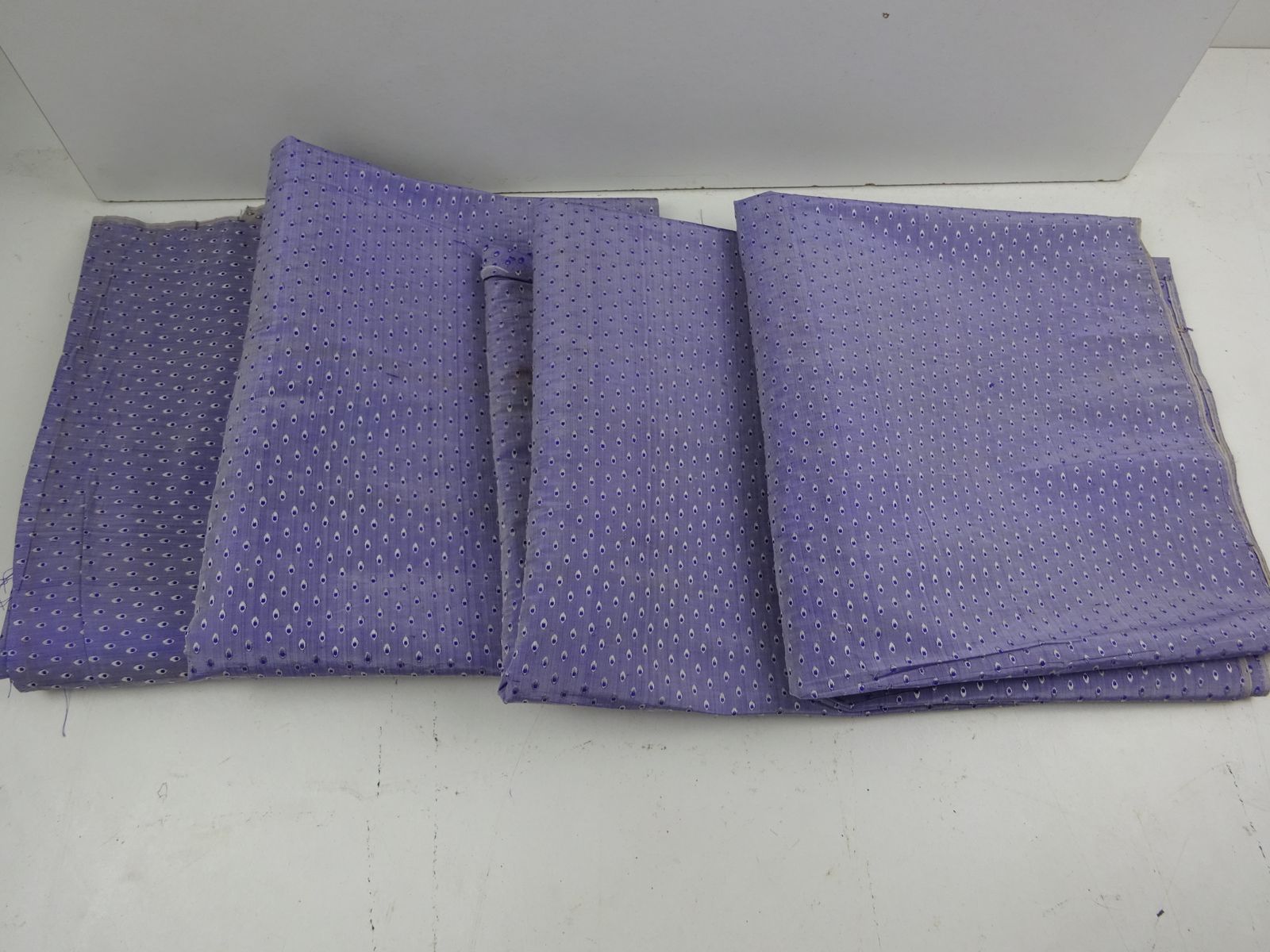 4 Original Victorian Taffeta Fabric Wedding Dress Fabric Panels (1845)