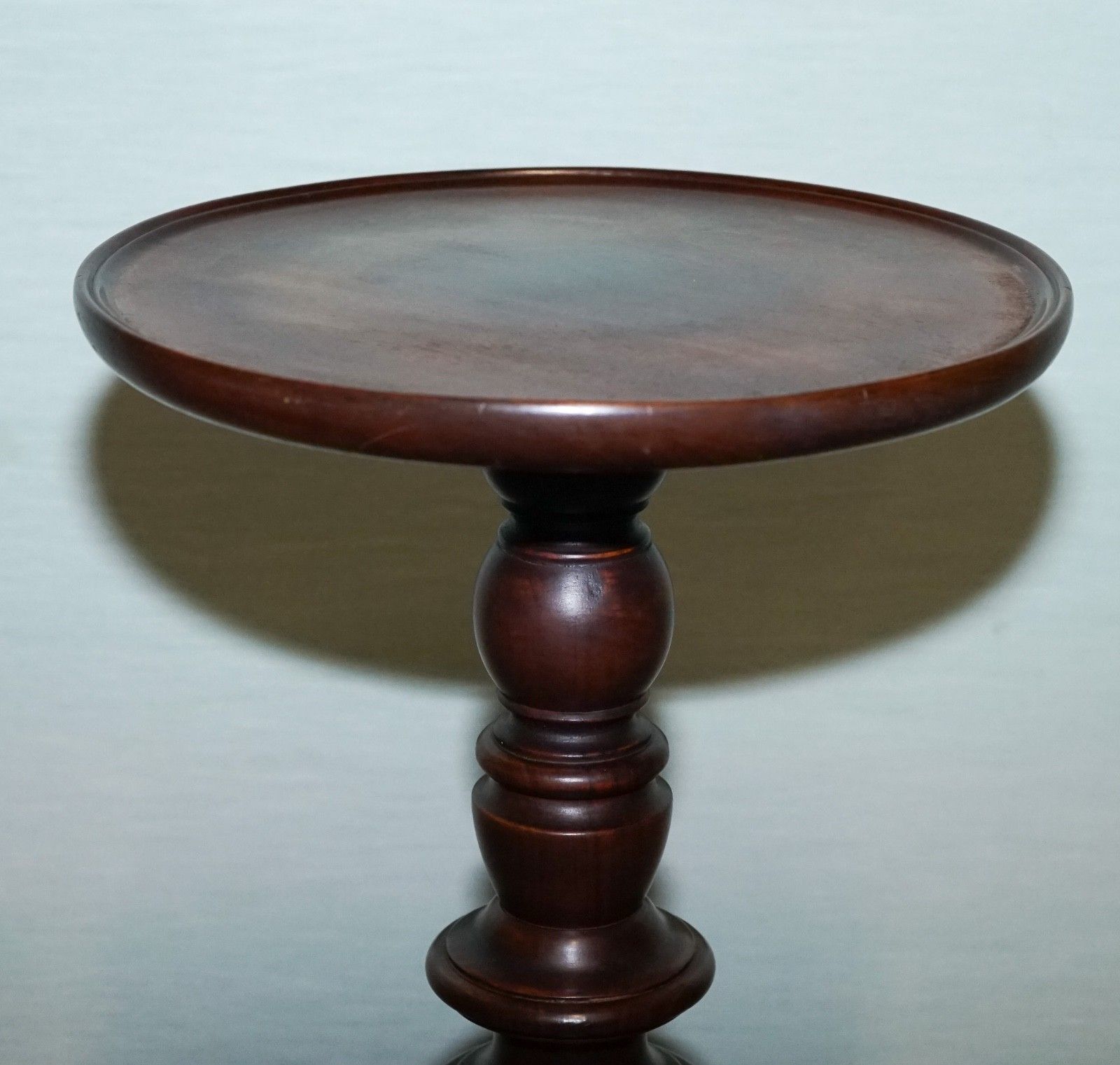 Vintage Hardwood Barley Twist Pedestal Plant Stand Side Table photo Furniture