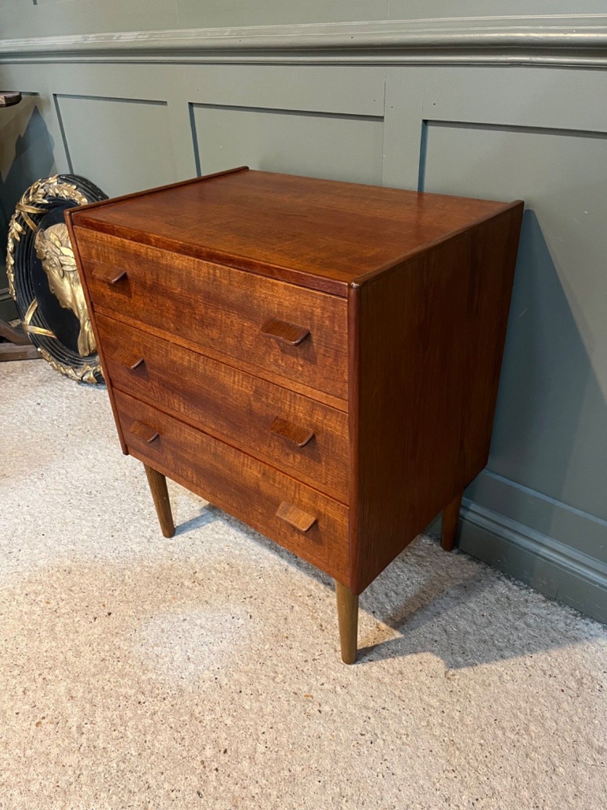 Danish Teak Chest Of Drawers By Carl Aage Skov For Munch Mobler  1956 photo vinterior
