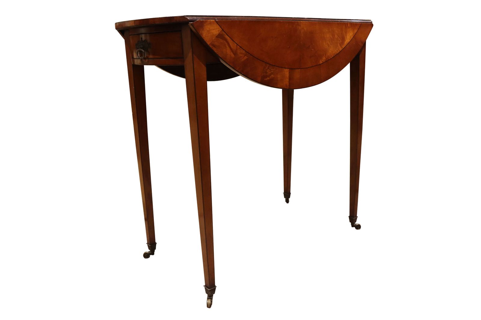 Fine 19th Century Satinwood Oval Pembroke Table With Crossbanded Top photo 667.0