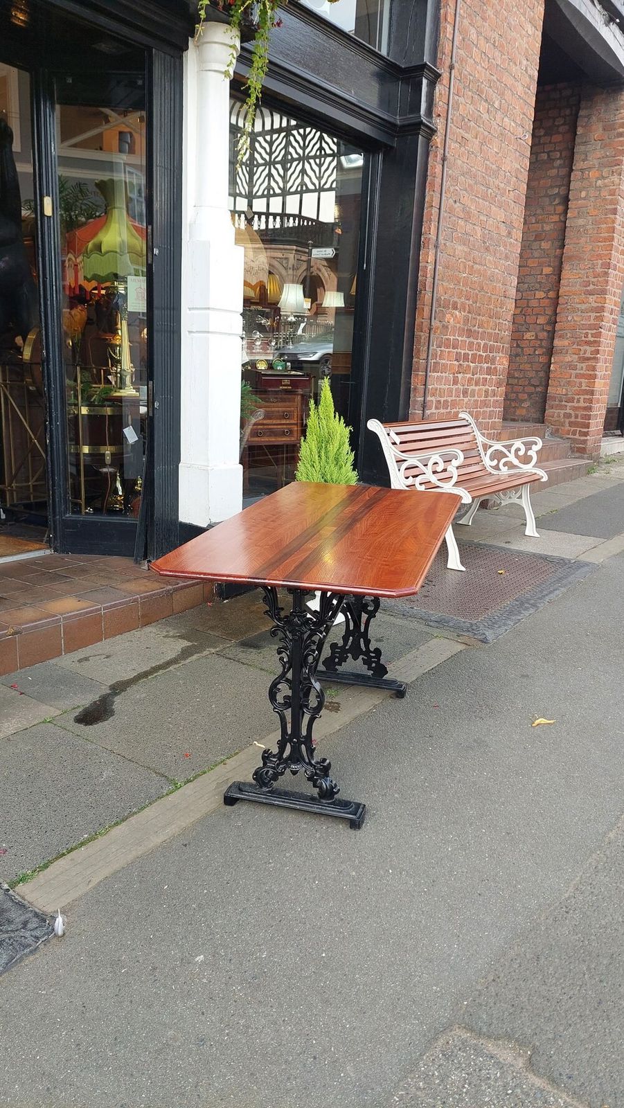 Victorian Cast Iron Garden Table photo for sale