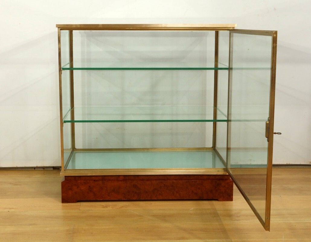 Brass And Elm Display Case – 1950 photo 3200.0