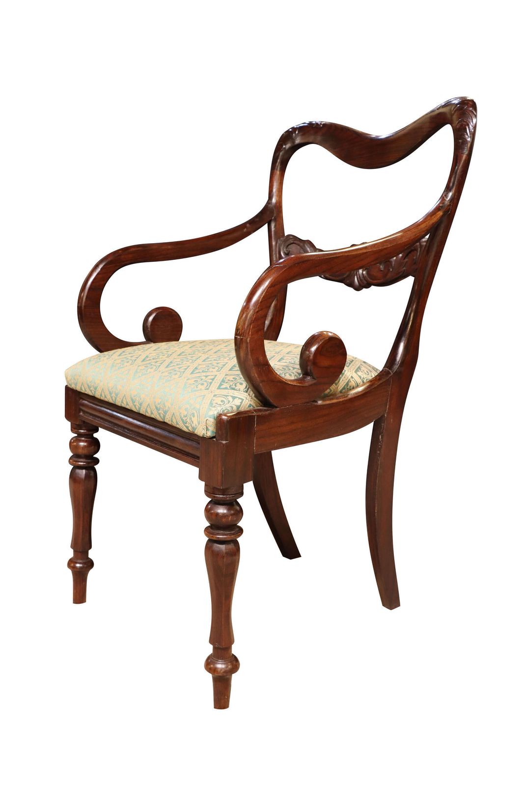 Pair Of William IV Mahogany Saddleback Carver Chairs, C.1830 photo 529.0