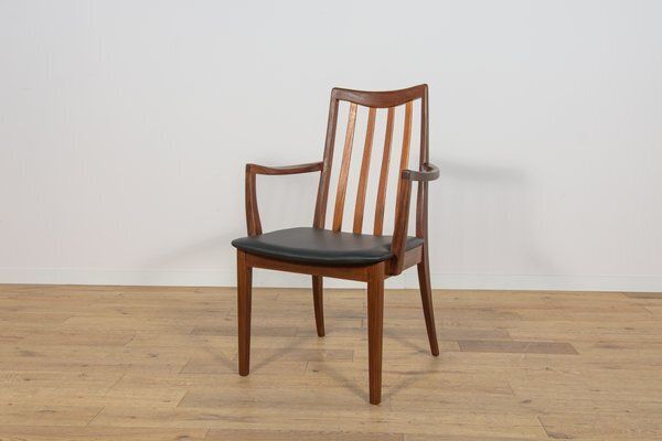 Mid Century Teak And Leather Dining Chairs By Leslie Dandy For G Plan, 1960s, Set Of 8 photo 2079.0