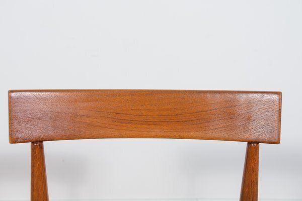 photo vintage Mid Century Modern Dining Chairs By Arne Hovmand Olsen For Mogens Kold, 1960s, Set Of 6