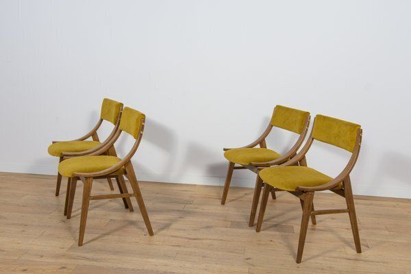 Ski Jumper Chairs From Zamojska, Poland, 1970s, Set Of 4 photo vinterior