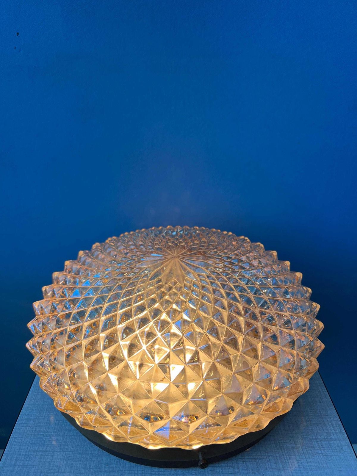 Mid Century Kristalglazen Plafondlamp photo 190.0