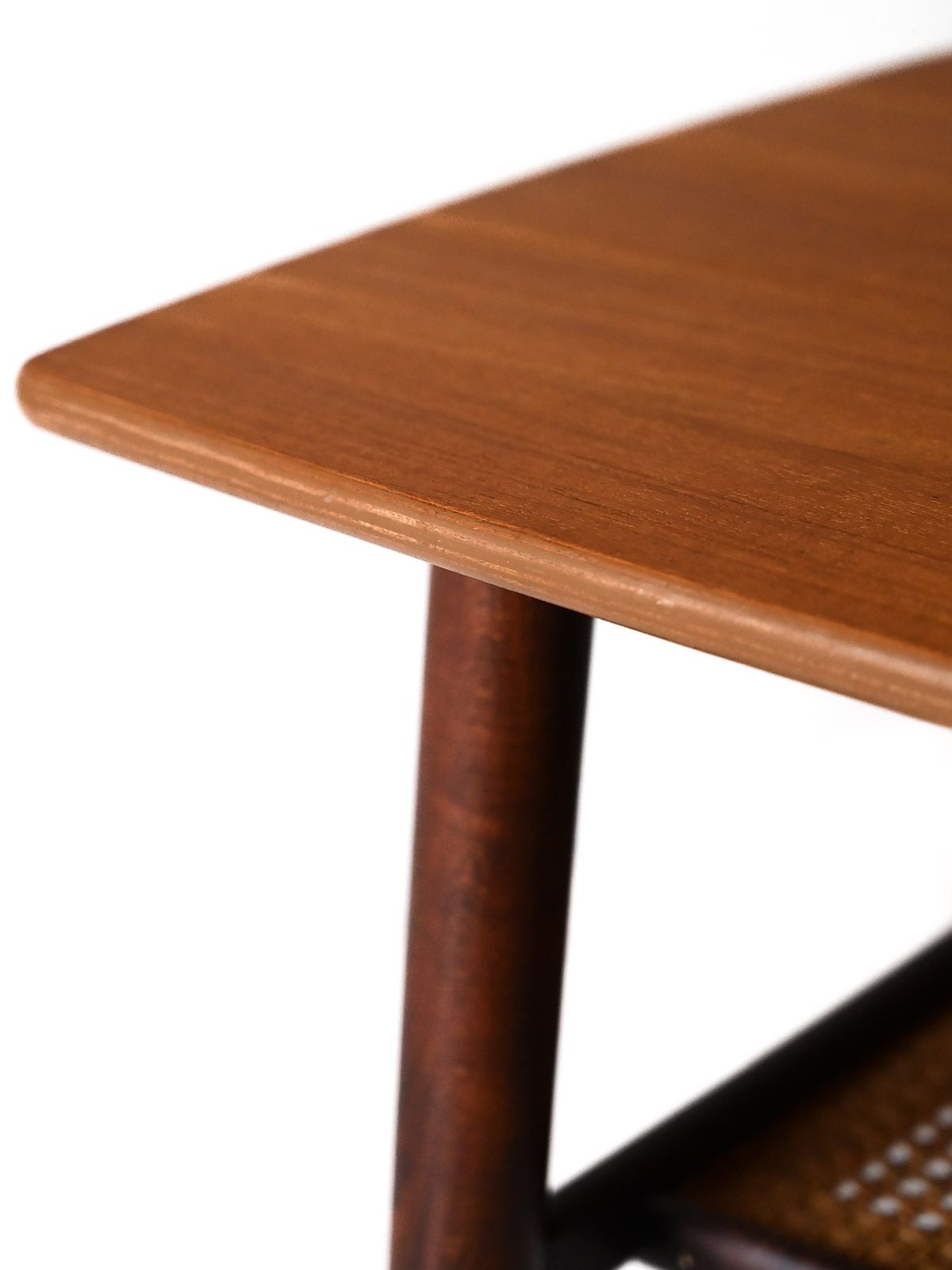 Scandinavian Coffee Table From The 1960s With A Vienna Straw Shelf photo Furniture
