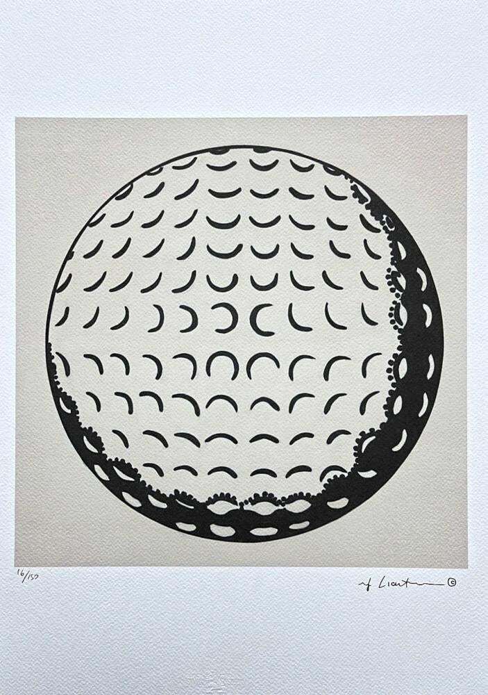 After Roy Lichtenstein, "Golf Ball ", 1990s, Silk Screen