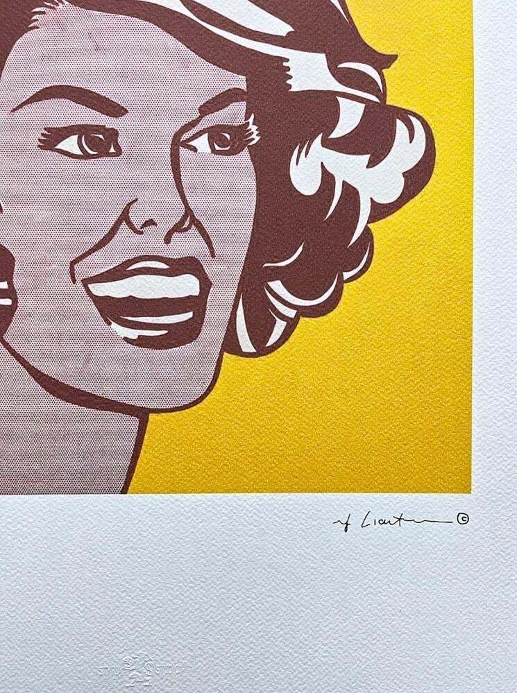 After Roy Lichtenstein, " Head Red And Yellow", 1990s, Silk Screen photo for sale