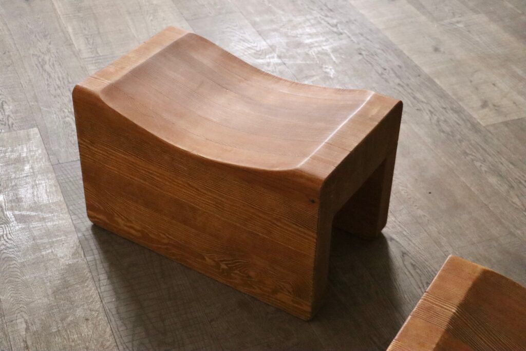 photo vinterior Pair Of ‘Palle’ Stools By K.J. Pettersson And Söner Sweden 1970s