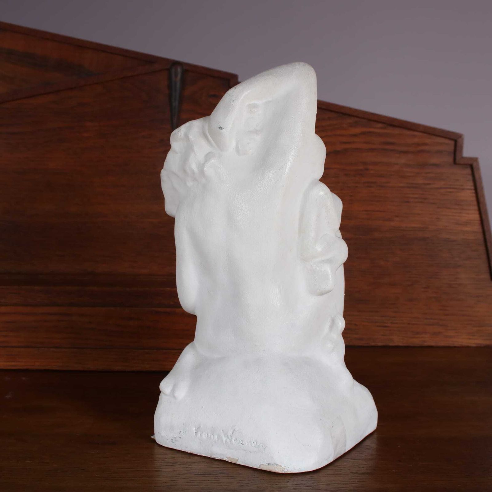 “Mother With Child” Sculpture By Frans Werner For Goedewaagen, The Netherlands 1924 photo vintage