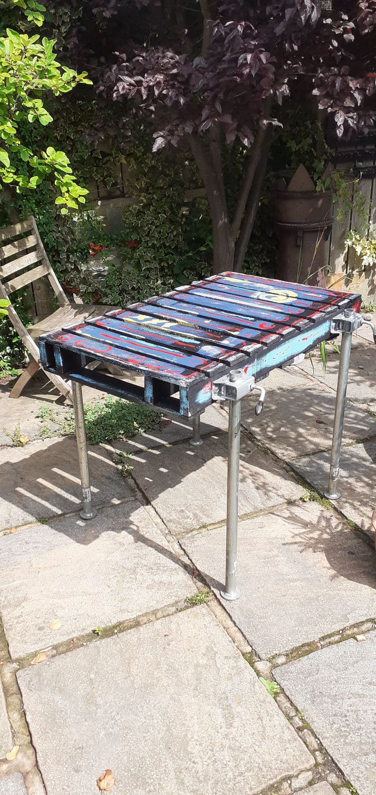 Unique Outdoor/Indoor Table    Industrial Chic! photo furniture
