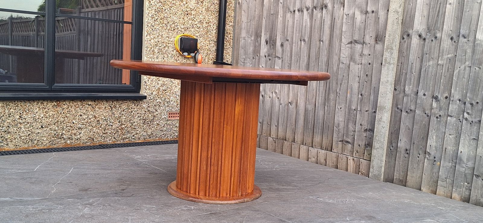 photo vinterior Solid Teak Wood Table And Chairs, Danish By Niels Koefoed