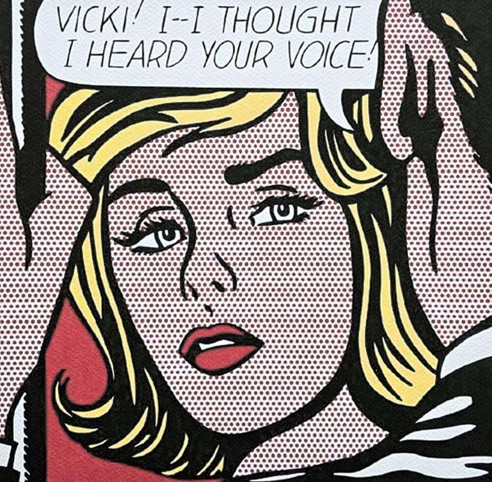 After Roy Lichtenstein, "I Thought I Heard Your Voice", 1990s, Silk Screen photo for sale