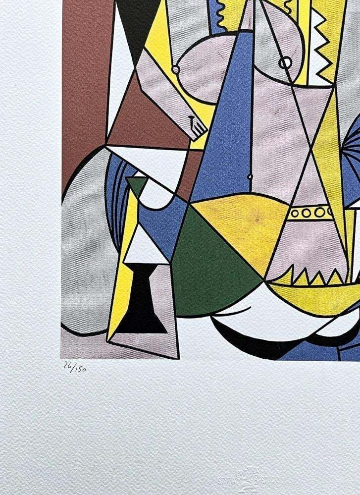 After Roy Lichtenstein, "Femme D'alger ", 1990s, Silk Screen photo Art